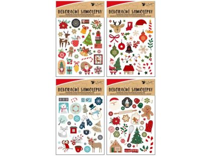 Anděl Přerov Samolepky s vánočními motivy 8 x 14,5 cm