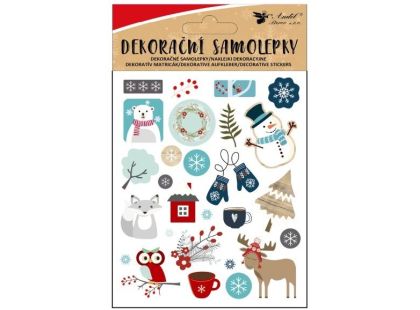Anděl Přerov Samolepky s vánočními motivy 8 x 14,5 cm