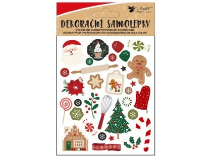 Anděl Přerov Samolepky s vánočními motivy 8 x 14,5 cm