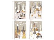 Anděl Přerov Taška dárková vánoční se zlatou ražbou L+ 30 x 42 x 12 cm