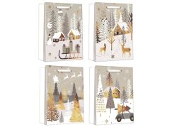 Anděl Přerov Taška dárková vánoční se zlatou ražbou L+ 30 x 42 x 12 cm