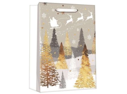 Anděl Přerov Taška dárková vánoční se zlatou ražbou L+ 30 x 42 x 12 cm