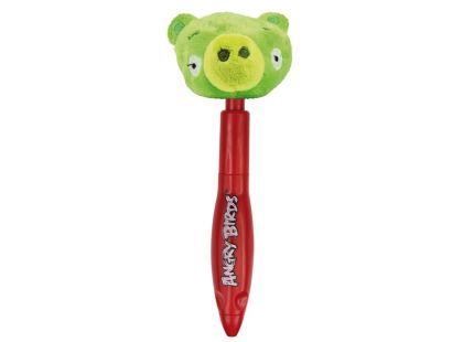 Angry Birds Plyšová násadka na tužku zelená