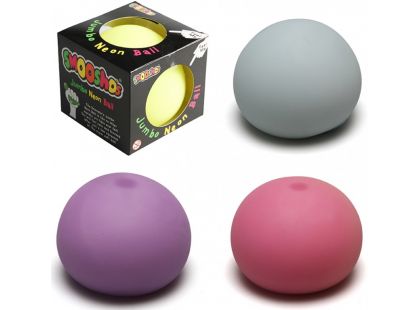 Antistresový míček 11 cm svítící ve tmě fialový