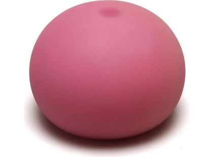 Antistresový míček 11 cm svítící ve tmě růžový