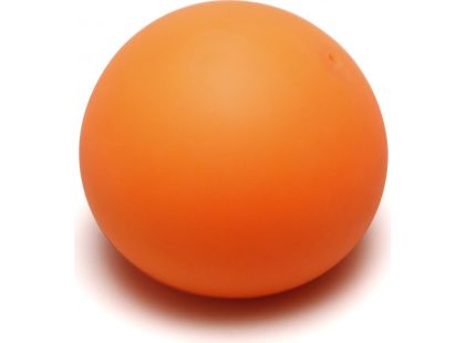 Antistresový míček 6,5 cm svítící ve tmě oranžový