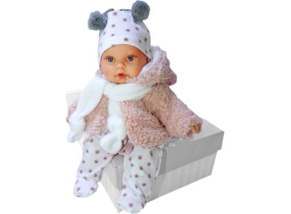 Antonio Juan 1120 Kika realistická panenka se zvuky a měkkým látkovým tělem 27 cm - Poškozený obal