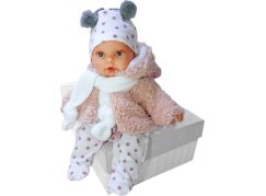 Antonio Juan 1120 Kika realistická panenka se zvuky a měkkým látkovým tělem 27 cm - Poškozený obal