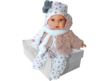 Antonio Juan 1120 Kika realistická panenka se zvuky a měkkým látkovým tělem 27 cm - Poškozený obal