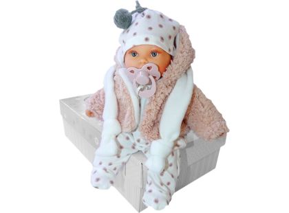 Antonio Juan 1120 Kika realistická panenka se zvuky a měkkým látkovým tělem 27 cm - Poškozený obal