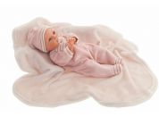 Antonio Juan 14155 Bimba mrkací panenka miminko se zvuky a měkkým látkovým tělem 37 cm