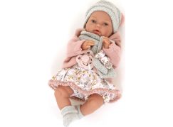 Antonio Juan 17194 Peke realistická panenka miminko se speciální pohybovou funkcí a měkkým látkovým tělem 29 cm