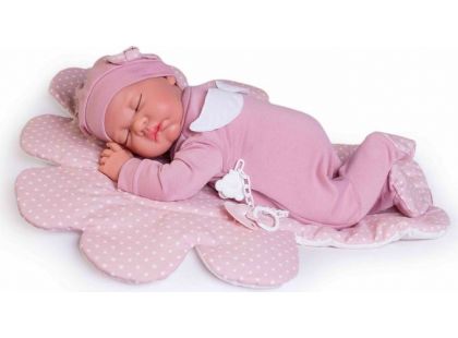 Antonio Juan 33226 Luna spící realistická panenka miminko s měkkým látkovým tělem 42 cm