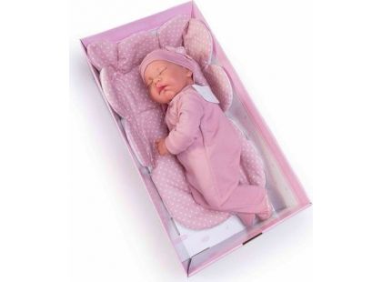 Antonio Juan 33226 Luna spící realistická panenka miminko s měkkým látkovým tělem 42 cm