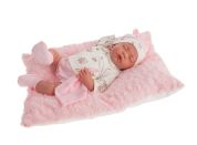 Antonio Juan Luna spící panenka miminko s měkkým látkovým tělem 40 cm - Poškozený obal