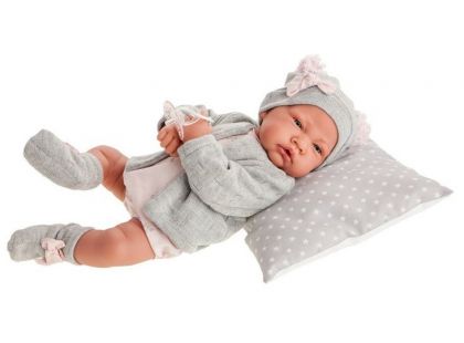 Antonio Juan 3386 Nacida realistická panenka miminko s měkkým látkovým tělem 40 cm - Poškozený obal