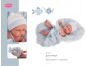Antonio Juan 4073 Luni spící realistická panenka miminko s celovinylovým tělem 26 cm 3