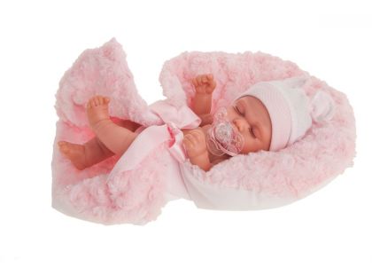 Antonio Juan Luni spící panenka miminko s celovinylovým tělem 26 cm