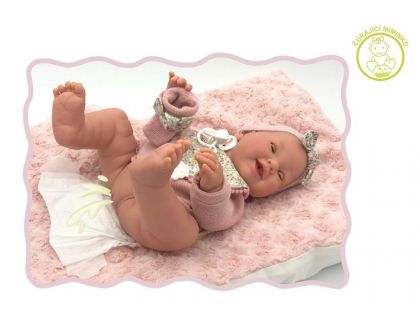 Antonio Juan 50162 Mia mrkací a čůrající panenka miminko s celovinylovým tělem 42 cm