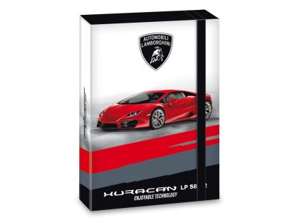 Ars Una Box na sešity Lamborghini červené A5
