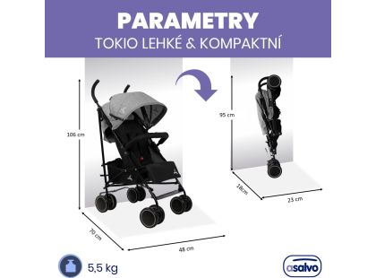 Asalvo TOKIO golfáče 6 m - 15 kg anthracite