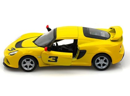 Auto Lotus Exide 1:32 13 cm na zpětné natažení - Žlutá
