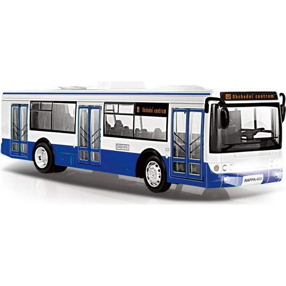 Rappa Autobus hlásící zastávky česky s funkčními dveřmi 28 cm