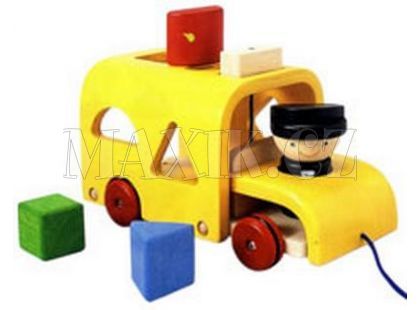 Autobus s vkládacími tvary Plan Toys