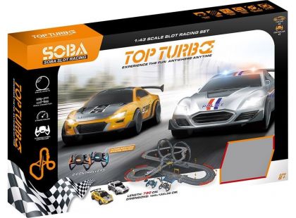 Autodráha 790 cm se dvěma auty na baterie - Poškozený obal