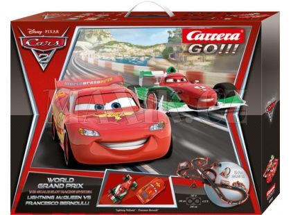 Autodráha Carrera GO! Disney Cars 2 - World Grand Prix