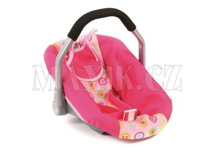 Autosedačka pro panenku - galaxy pink