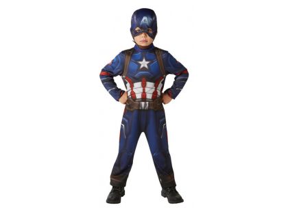 Avengers Infinity War Captain America Deluxe kostým s maskou velikost M