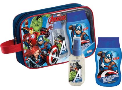 Avengers Toaletní taška + EDT 90 ml + pěna do koupele a šampon 2 v 1 200 ml