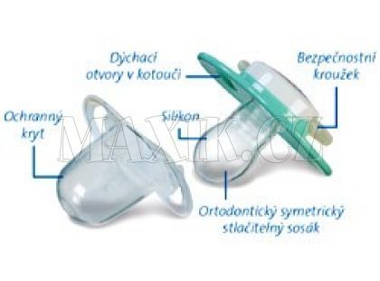 Avent Šidítko silikon OBRÁZEK 0-3m 2 ks