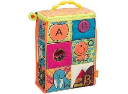 B.Toys Textilní kostky ABC Block Party