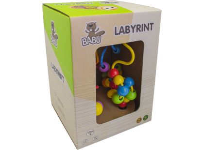 BABU - Dřevěná provlékačka Korálky