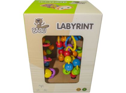 BABU - Dřevěná provlékačka Korálky