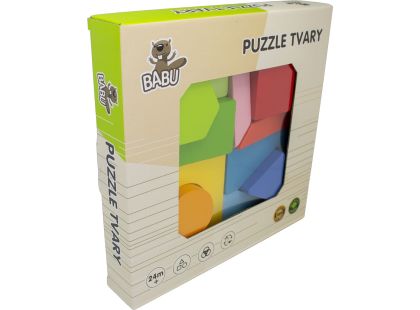 BABU - Dřevěné geometrické puzzle