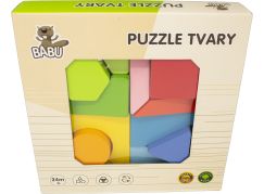 BABU - Dřevěné geometrické puzzle