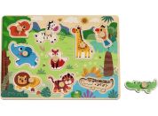 BABU - Dřevěné vkládací puzzle SAFARI