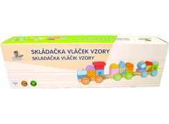 BABU - Dřevěný vláček DUHA