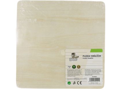 BABU - Ručně vyráběné puzzle - Králíček