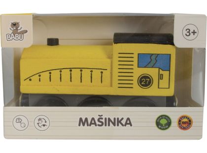 BABU vláčky - Mašinka žlutá