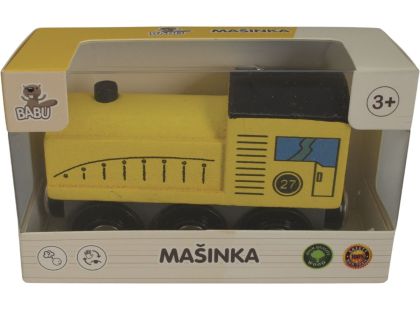 BABU vláčky - Mašinka žlutá