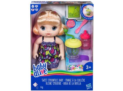 Baby Alive Blonďatá panenka s mixérem