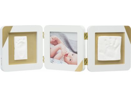 Baby Art Gold Dipped Frame Double White