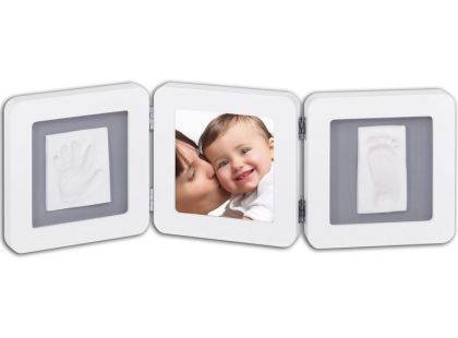 Baby Art Rámeček Double Print Frame White & Grey