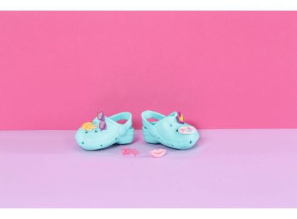 BABY born Gumové sandálky 43 cm tyrkysové