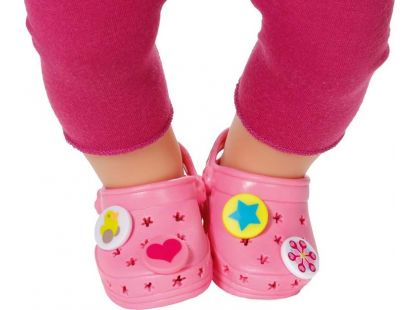 Baby Born Gumové sandály - Růžová světlá