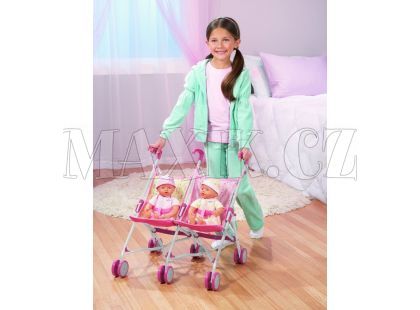 BABY BORN Interaktivní dvojčata s kočárkem